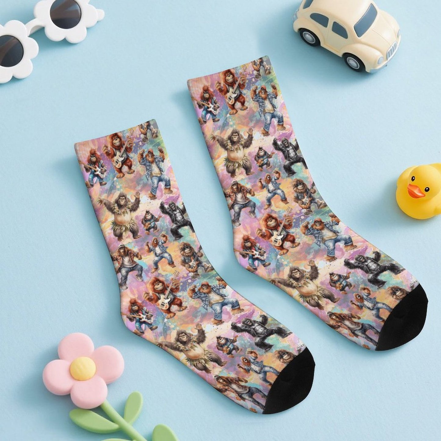 21 Bigfoot Sasquatch Designs, Children’s Polyester Socks