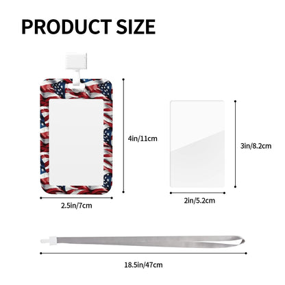 Female Marine Officer, Durable Double Sided Badge Holder