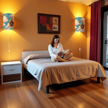 Bigfoot / Sasquatch "Jesus loves you..", Wall Sconces, Set of 2, Plug In