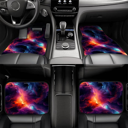 12 Galaxy / Outer Space Designs, 4 Piece Auto Floor Mats