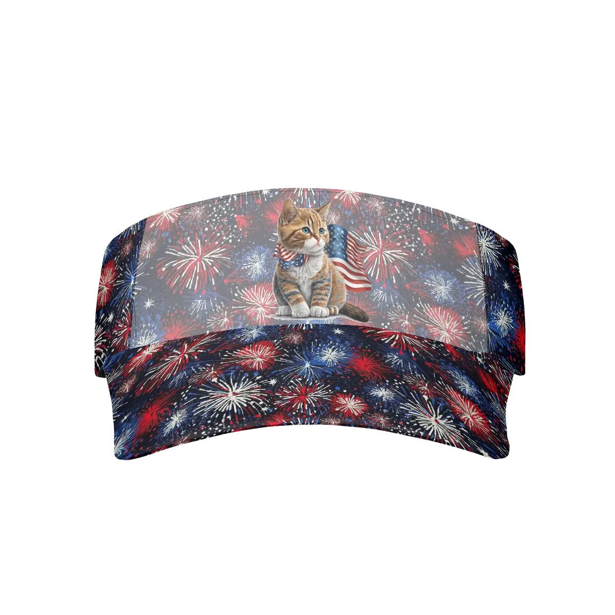 Patriot Cat / Kitten, Sun Visor Hat