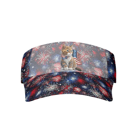 Patriot Cat / Kitten, Sun Visor Hat