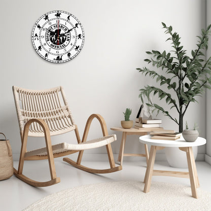 Bigfoot Sasquatch 2 Round Wooden Wall Clock