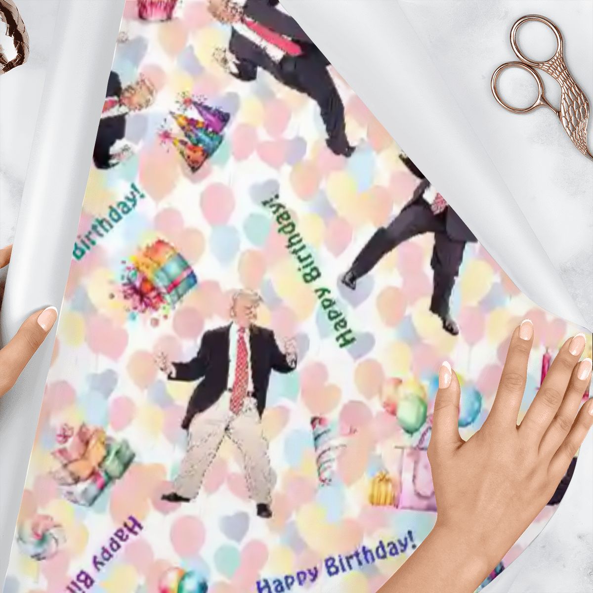 20 Donald Trump Designs, 3 Pack Gift Wrapping Paper Sheets