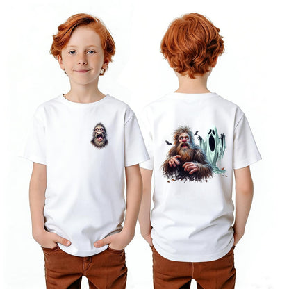 Bigfoot Sasquatch Designs, Kid’s Double Sided Gildan 5000B T Shirt