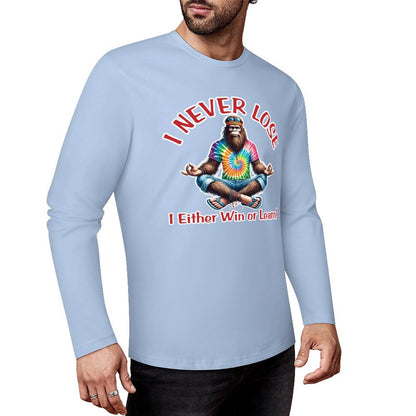 Bigfoot / Sasquatch "I never lose...", Cotton Unisex Long Sleeve T-shirt
