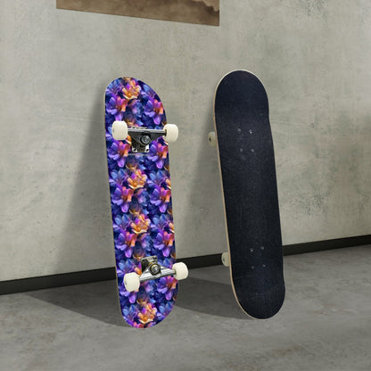 10 Flower Designs, High Density 7 Layer Skateboard, Made In USA