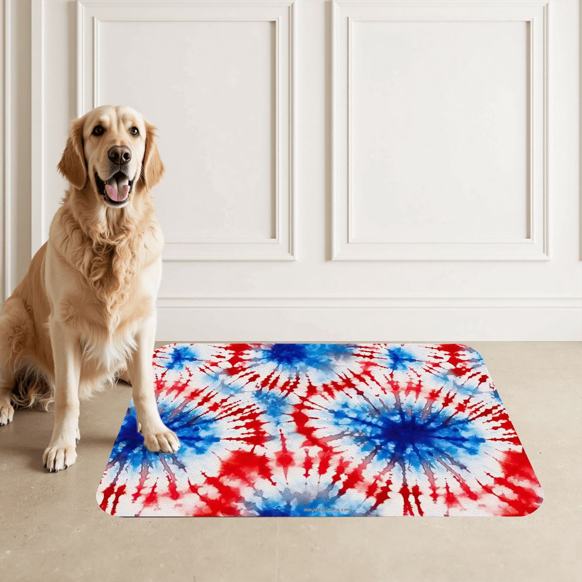 19 Tie Dye Designs, Waterproof Pet Food Mat