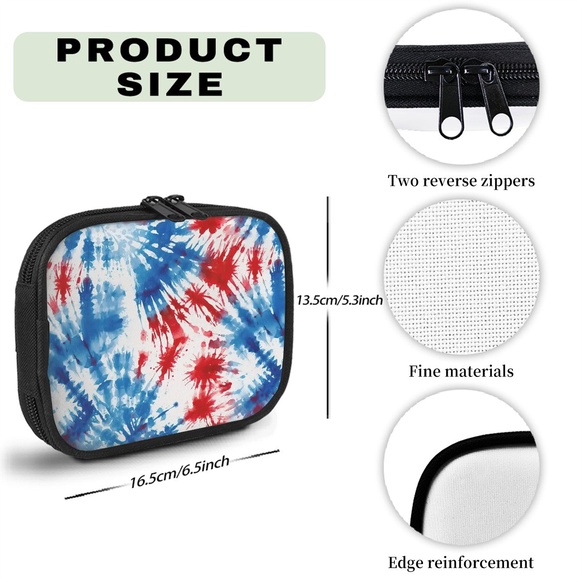 Tie-Dye Themed Travel Medicine Kit, First Aid Kit