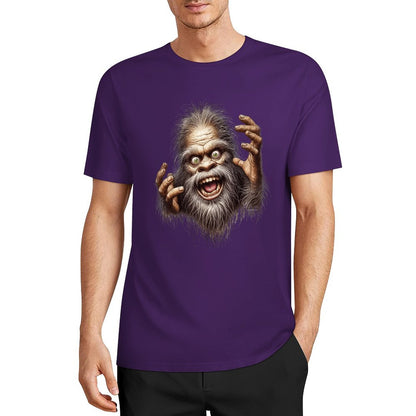 Bigfoot - Sasquatch Crazy Hands Short Sleeve Cotton T-Shirt