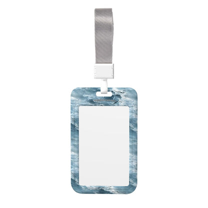 Mermaid Sasquatch, Bigfoot, Durable Double Sided Badge Holder
