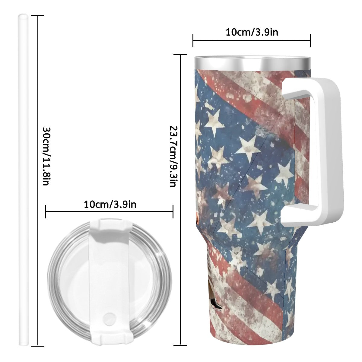 Donald Trump "You're Fired", Themed 40 oz Travel Coffee Mug with a Straw