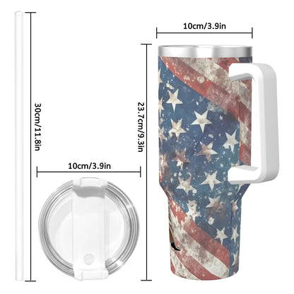 Donald Trump "You're Fired", Themed 40 oz Travel Coffee Mug with a Straw