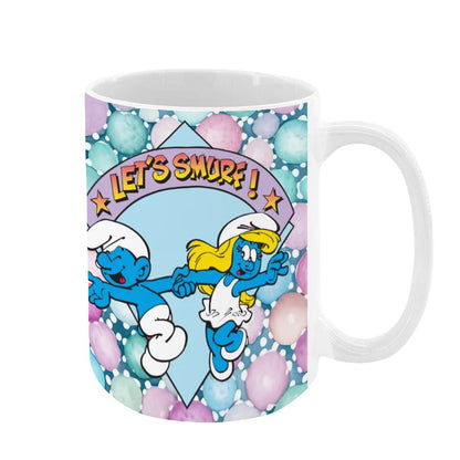 Smurf, Large 15 Ounce Colorful Mugs – Made In USA