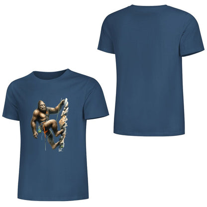 Bigfoot - Sasquatch Rock Climber Short Sleeve Cotton T-Shirt