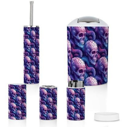 Skulls, 5 Piece Bathroom Décor Set