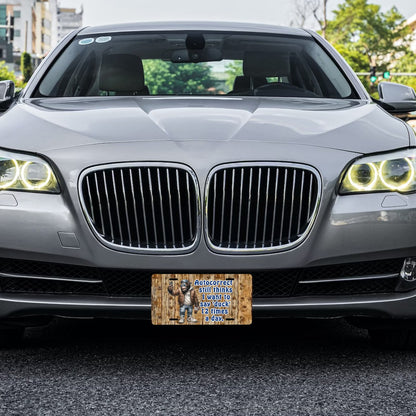 Bigfoot, Sasquatch, "Autocorrect still thinks..."-Automotive Vanity Plate, 12"x6", Aluminum License Plate