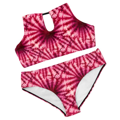 19 Tie Dye Designs, Plus Size High-Waisted Bikini Customized Services