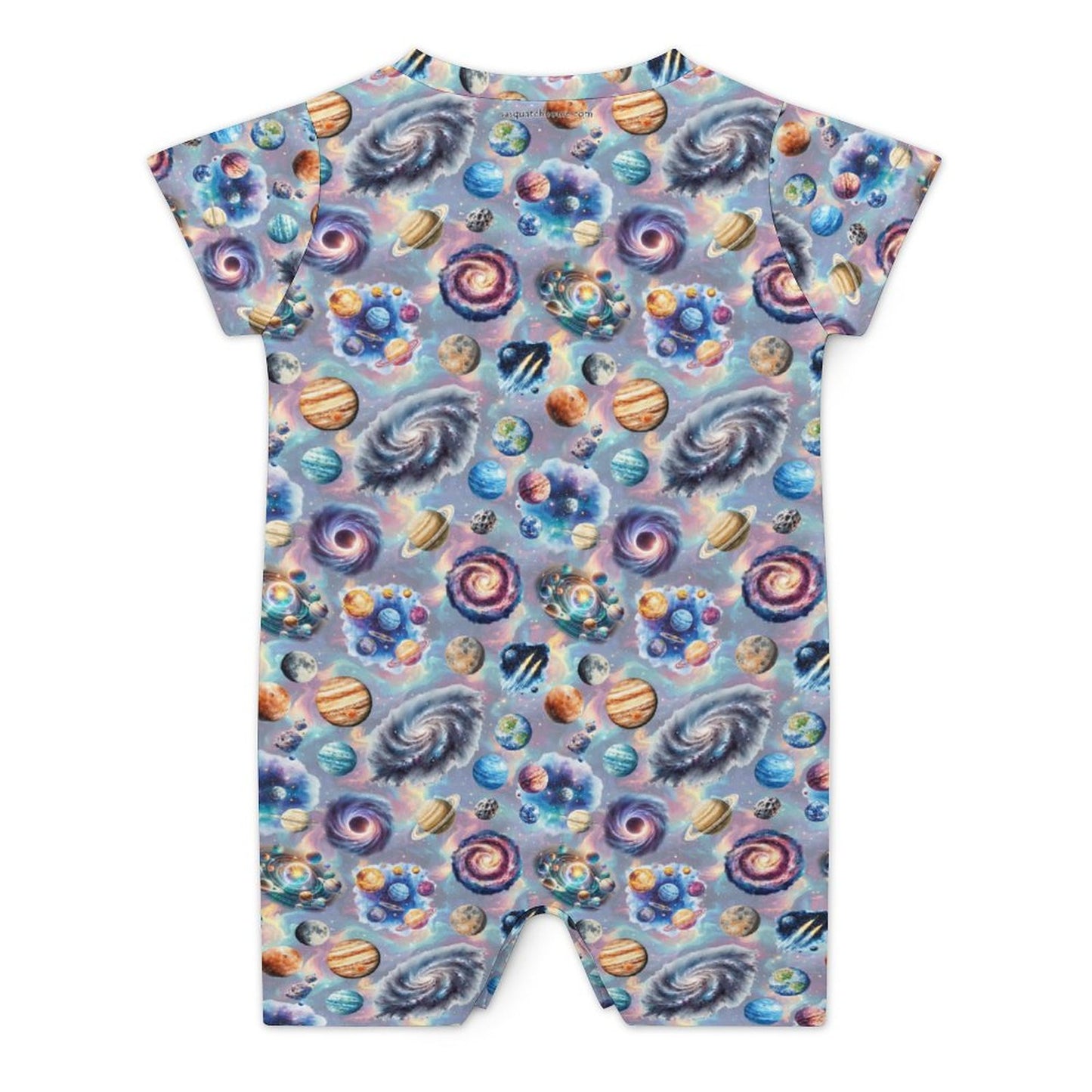 16 Misc Designs, Faux Cotton Short Sleeve Baby Bodysuit Romper