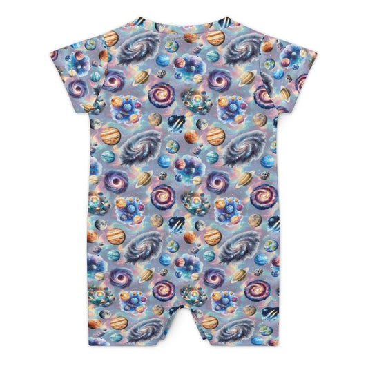 16 Misc Designs, Faux Cotton Short Sleeve Baby Bodysuit Romper