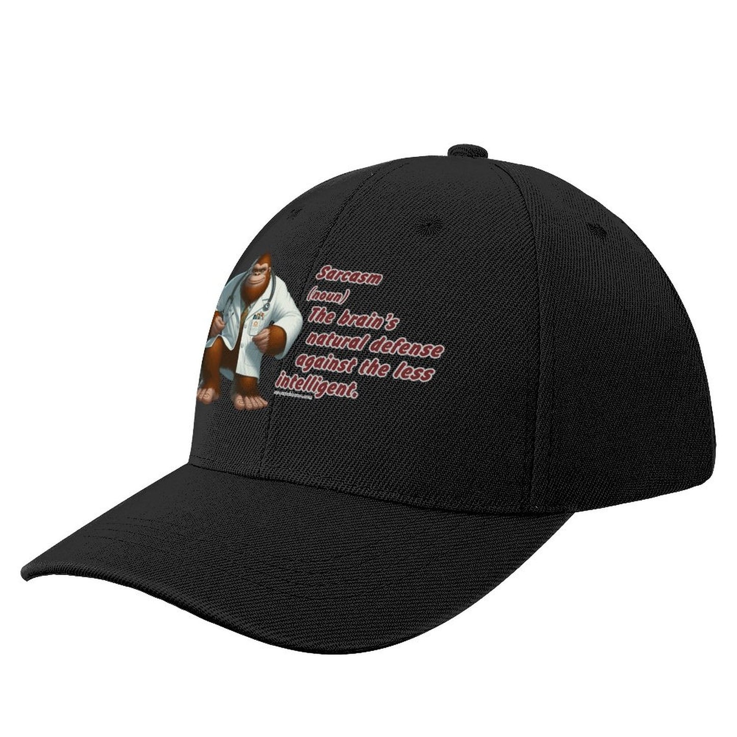 “Sarcastic Sasquatch” Series Polyester Baseball Caps – “Sarcasm…”