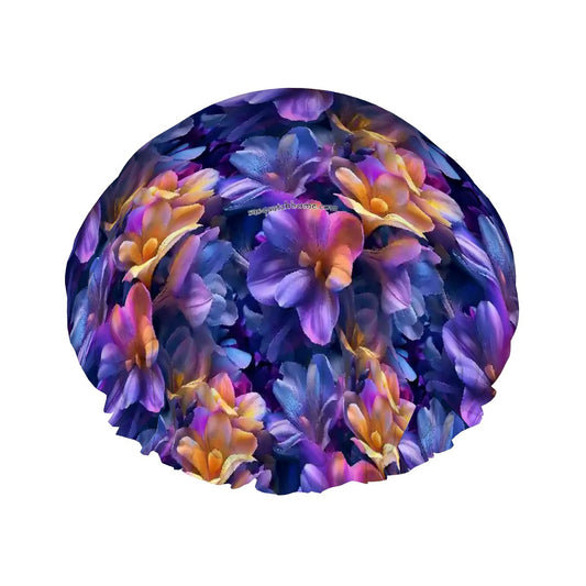10 Flower Designs, Reusable Shower Cap