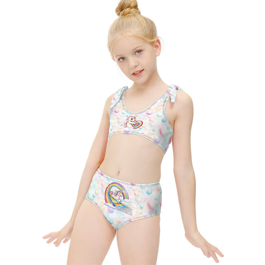 Unicorn on Bubbles, Girl bikini swimsuits, Girl two piece swimsuit