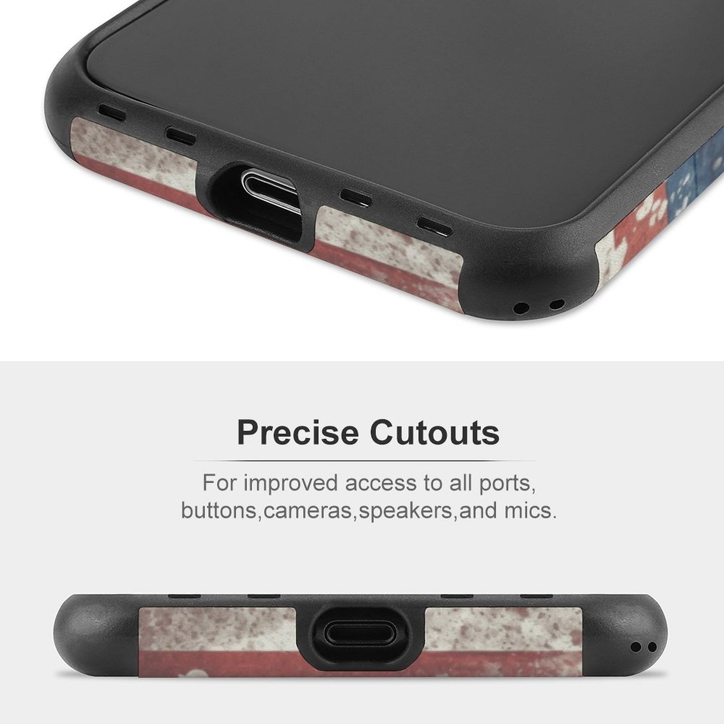 Bigfoot Sasquatch With Flag, Microfiber iPhone 11 Cases