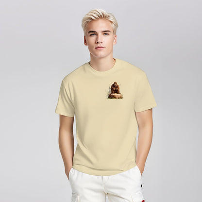 Sarcastic Sasquatch Short Sleeve 100% Cotton T-shirt- Double Sided