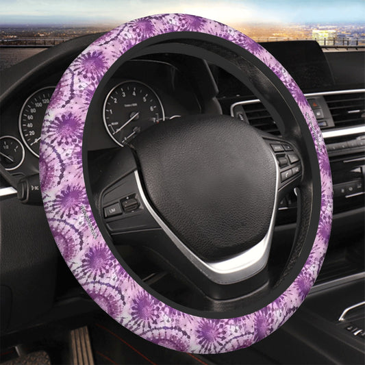 19 Tie Dye Designs, Rugged Auto Steering Wheel Cover - 15"