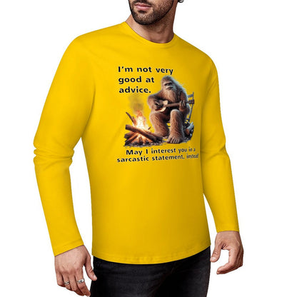 Bigfoot - Sasquatch "I'm not very good..",  Cotton Unisex Long Sleeve T-shirt