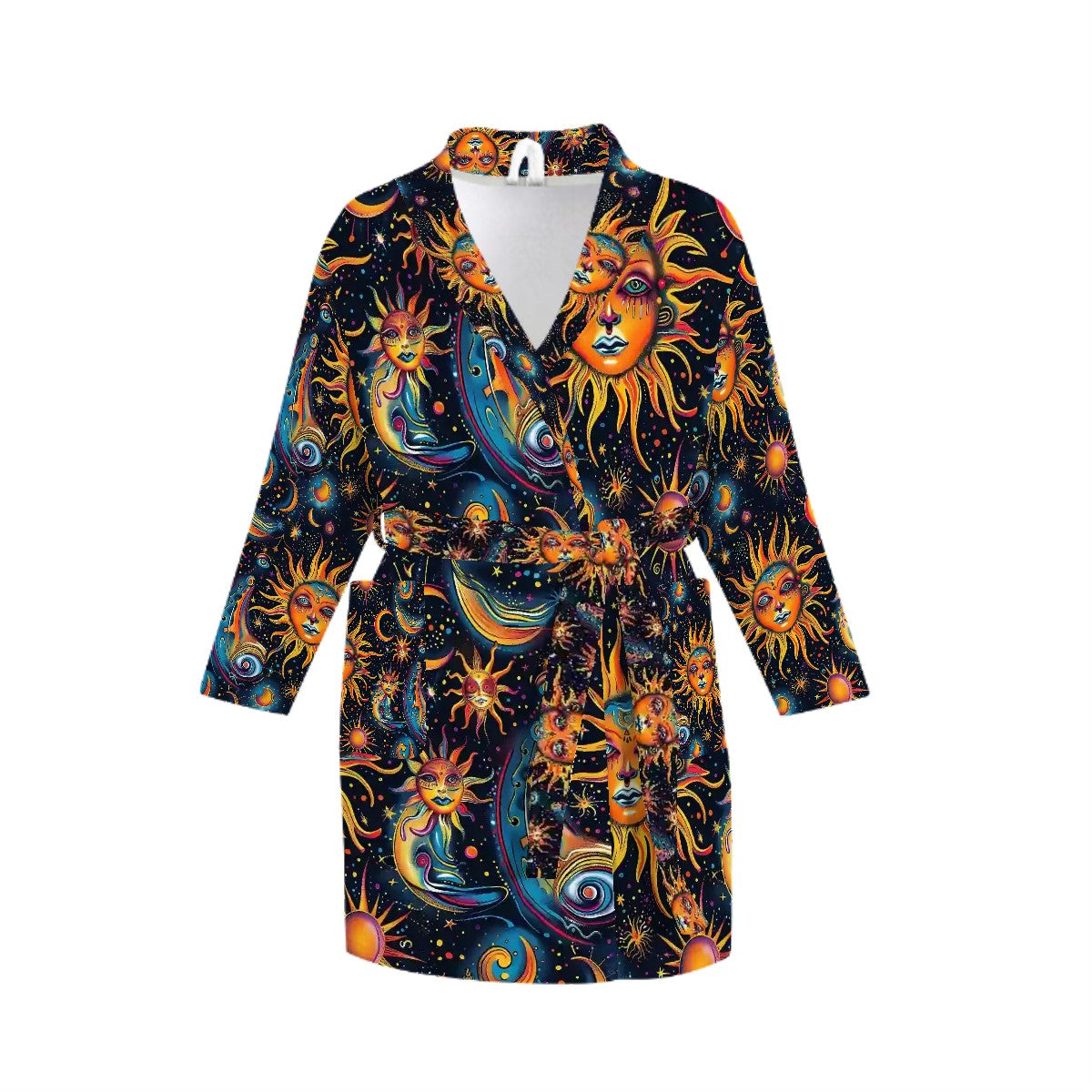 Astronomy Themed Women’s Bath Robe 33.5” Long