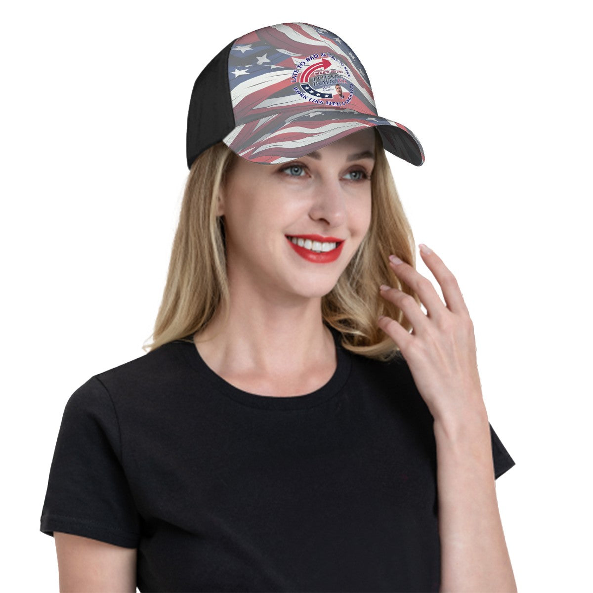 Charlie Kirk Baseball Cap, Polyester Twill