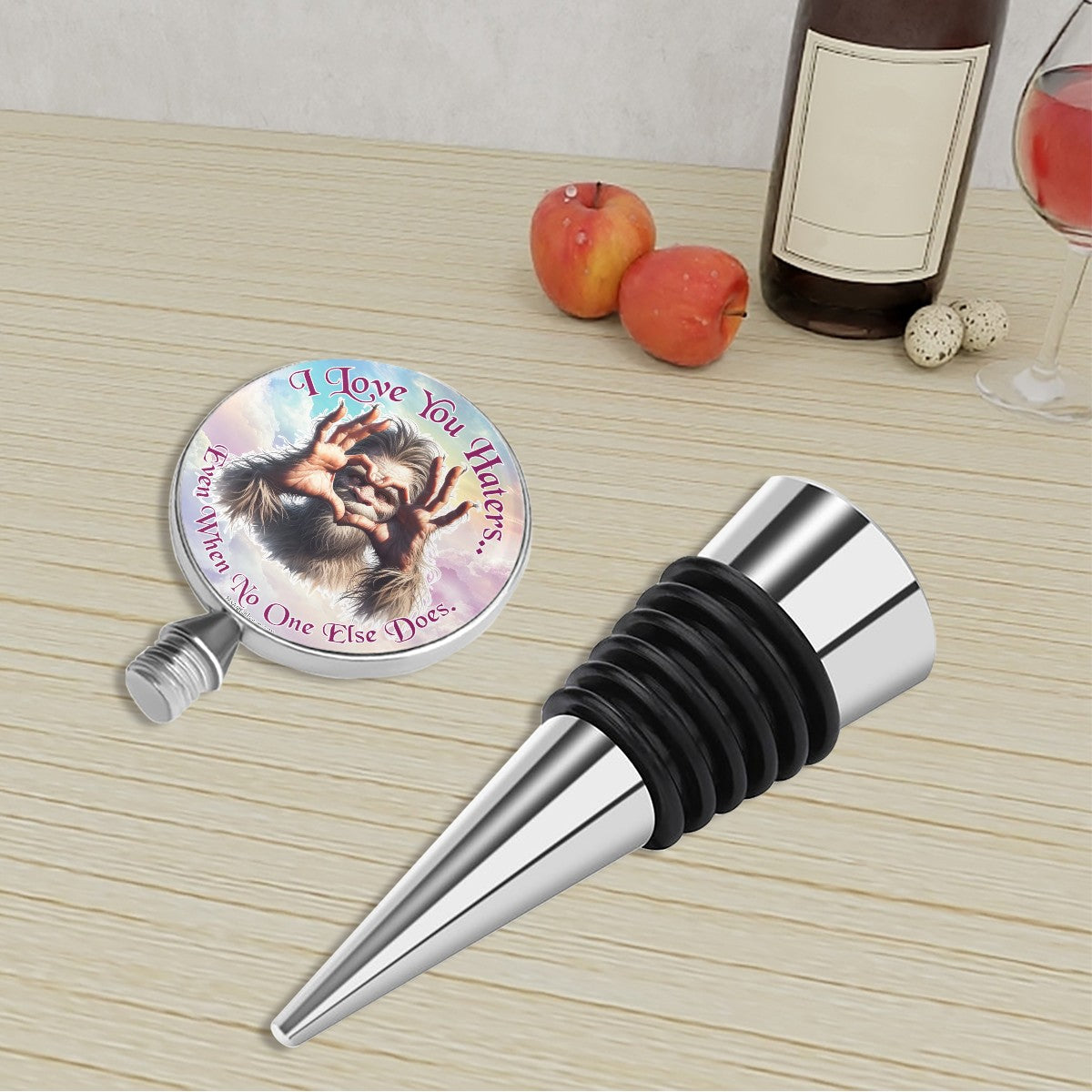 Bigfoot / Sasquatch "I love you..", Wine Bottle Stopper