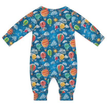 Baby Sasquatch goes to School, Long Sleeve Baby / Toddler Romper, Faux Cotton