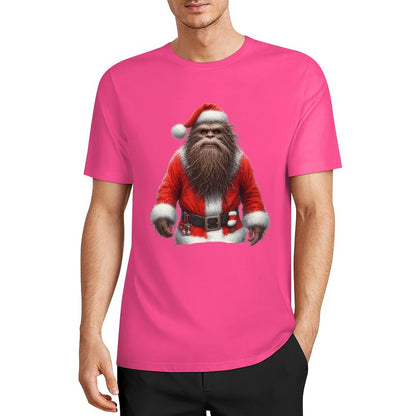 Bigfoot - Sasquatch Santa Short Sleeve Cotton T-Shirt