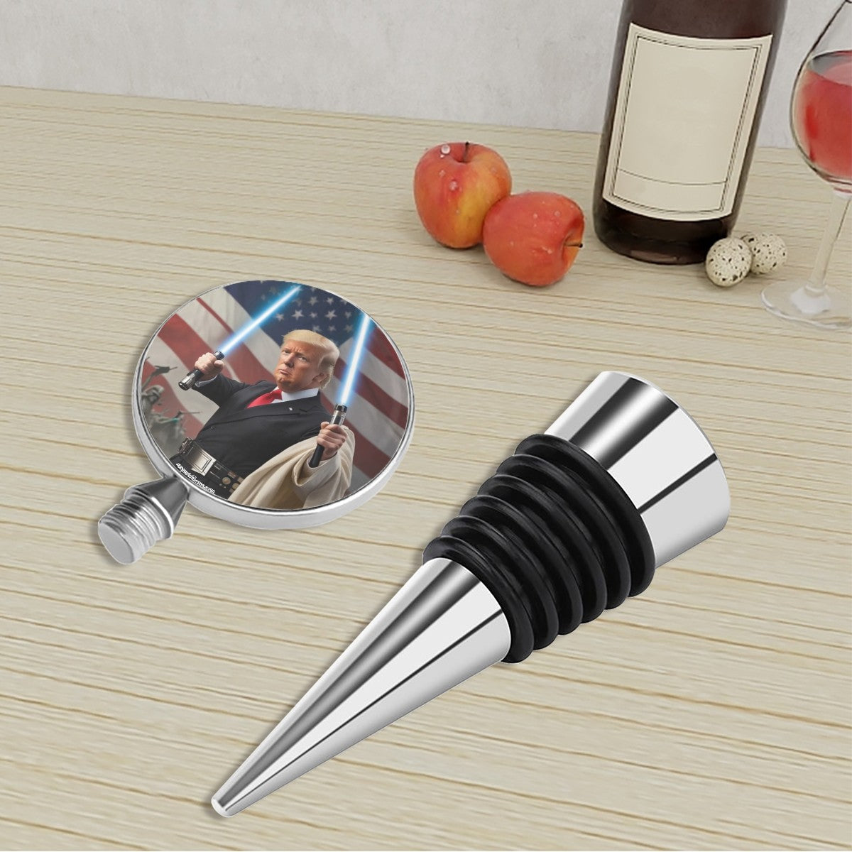 Donald Trump Jedi, Light Saber, Wine Bottle Stopper
