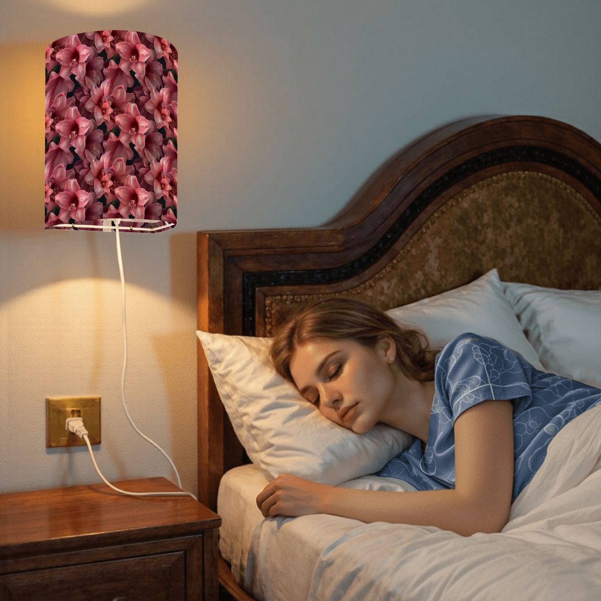 10 Beautiful Flower Designs, Wall Sconces, Set of 2, Plug In