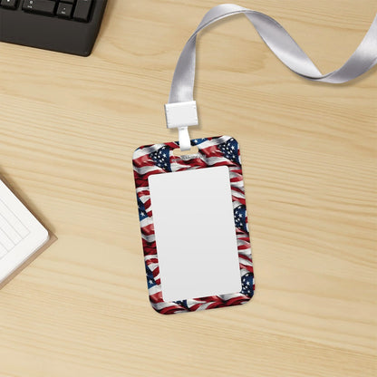 Female Marine Officer, Durable Double Sided Badge Holder