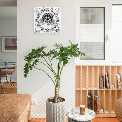 Music Themed, Square Wall Clock