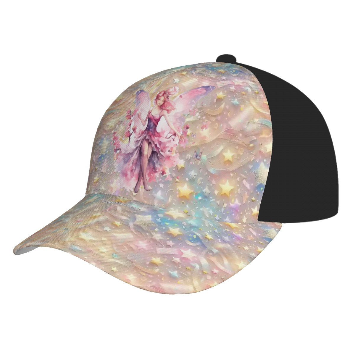 Fairy on Confetti, Baseball Cap, hat, Polyester Twill