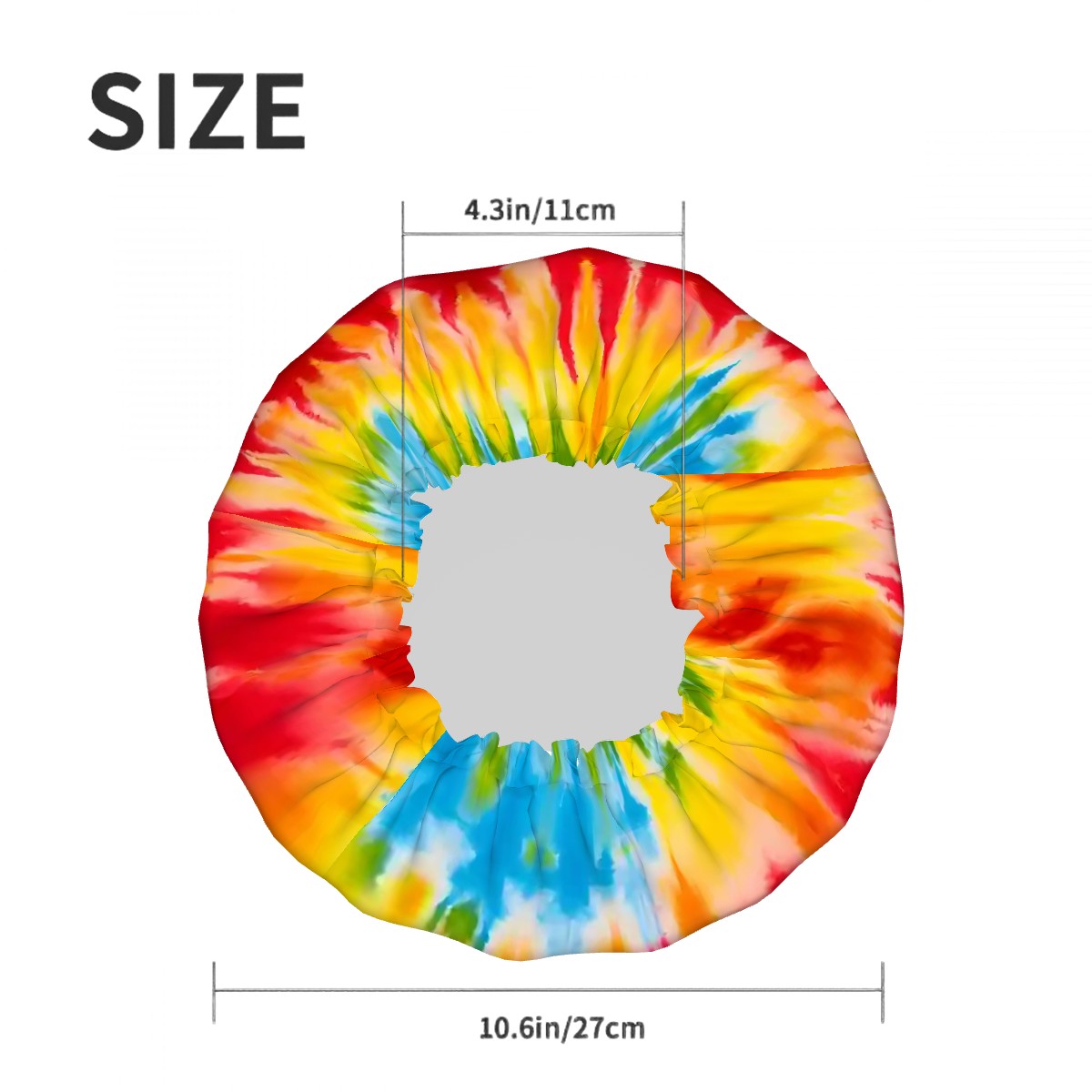 19 Tie Dye Designs, Reusable Shower Cap