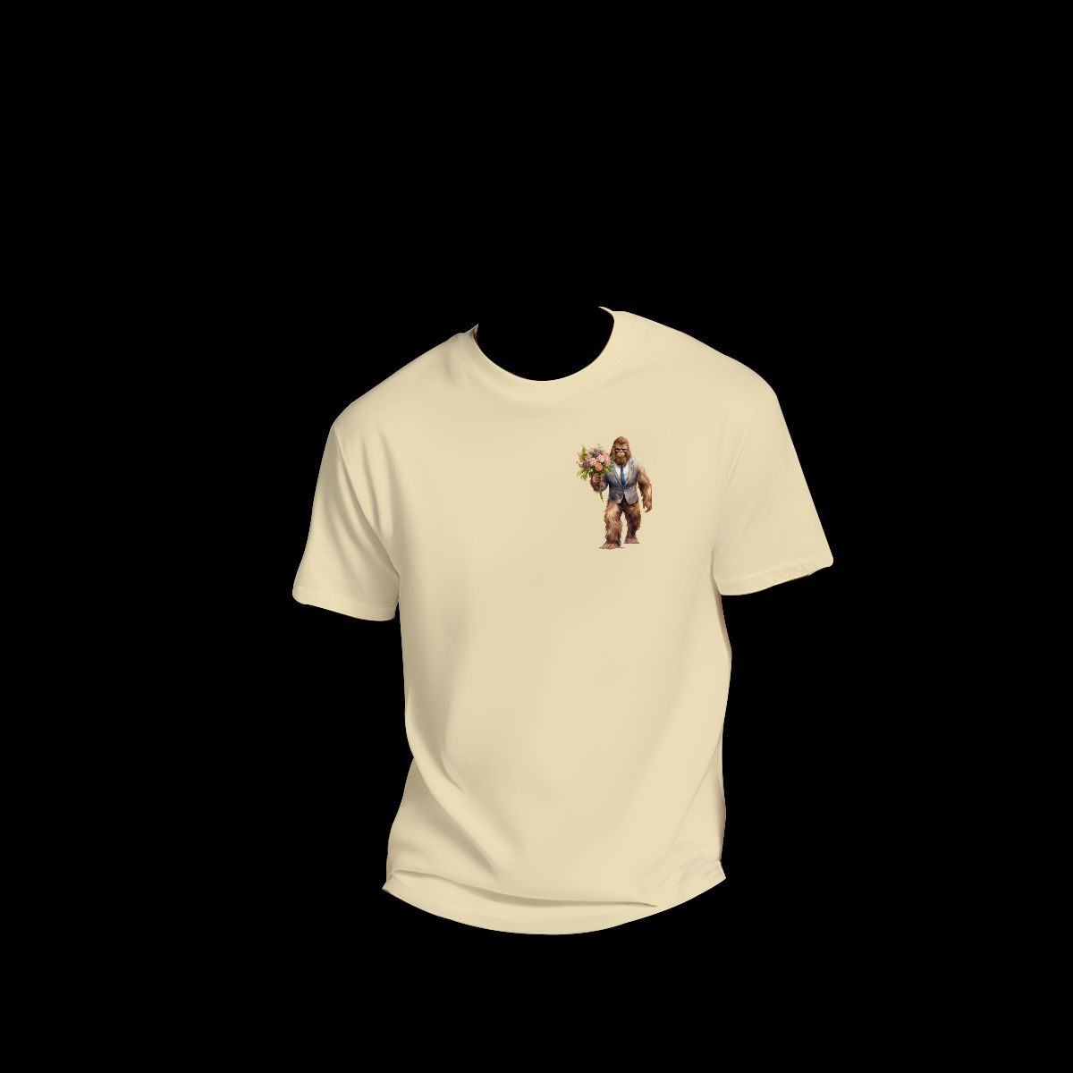 Sarcastic Sasquatch / Bigfoot Short Sleeve T-shirt , 180GSM Cotton