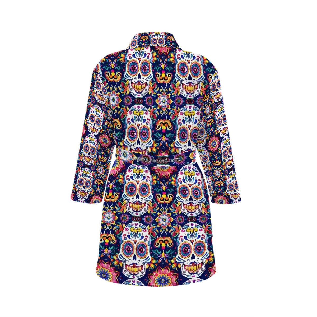 Day of the Dead Skulls, Women’s Bath Robe 33.5” Long