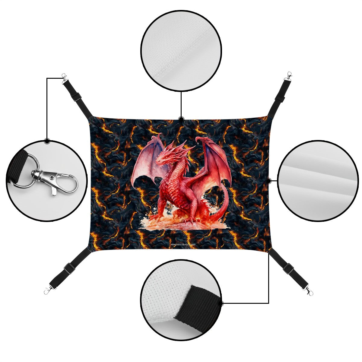 Fire Dragon on Lava, Pet Hammock