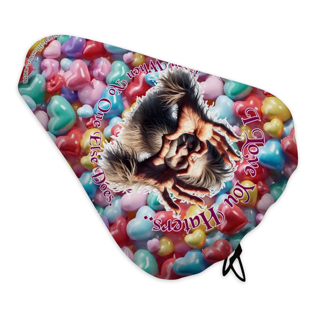 Bigfoot / Sasquatch "I love you haters...", Waterproof Bike Seat Cover