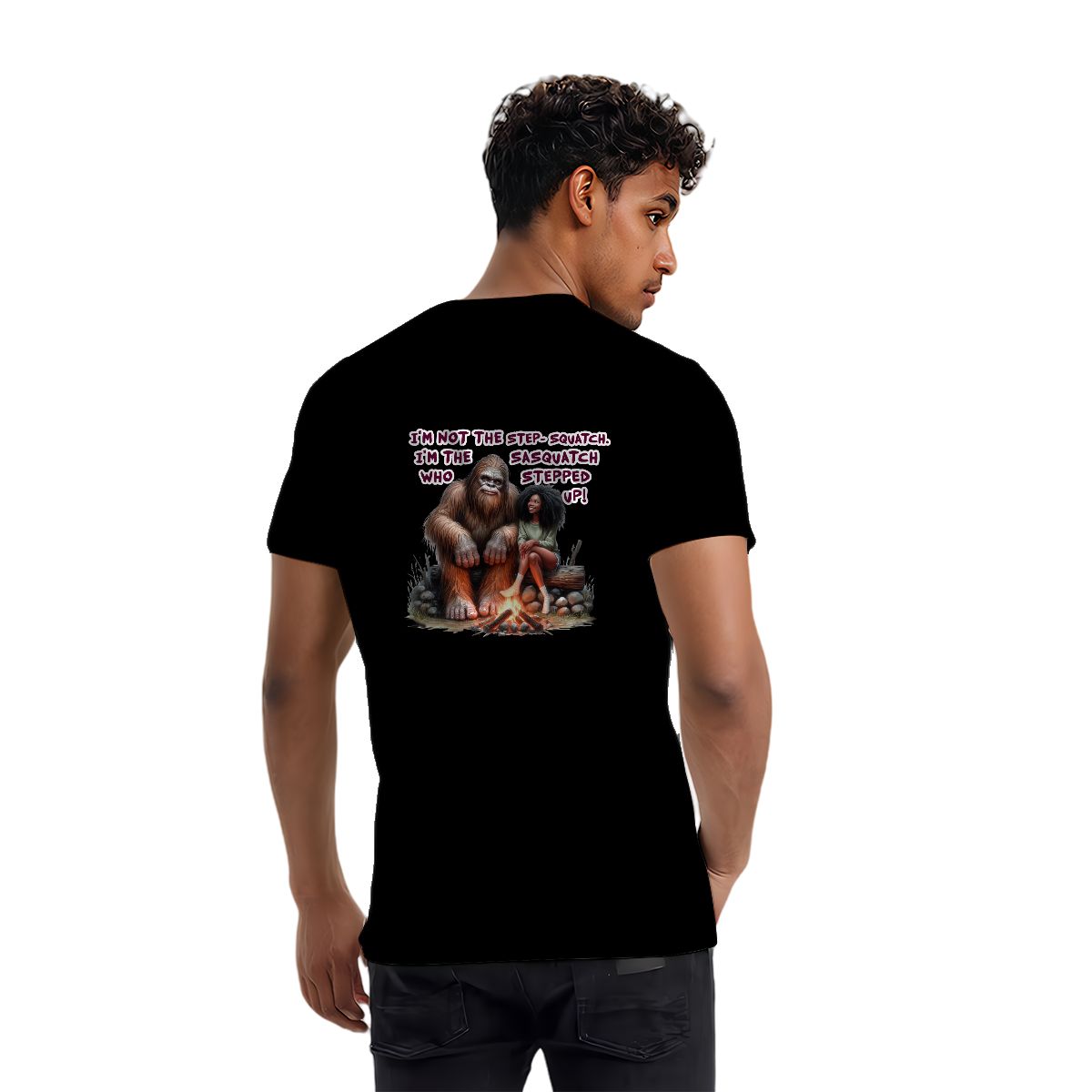 Sarcastic Sasquatch / Bigfoot Short Sleeve Cotton T-shirt , 180GSM