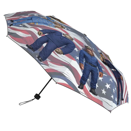 Armed Forces Sasquatch / Bigfoot Designs 38” UV Protection, Water Wicking Umbrella