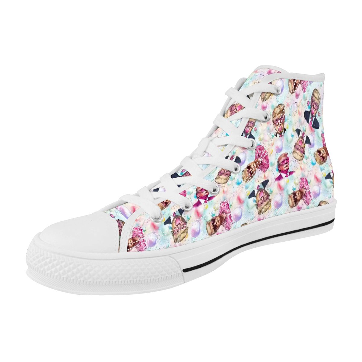 20 Donald Trump Designs, Women's High Top Canvas Shoes