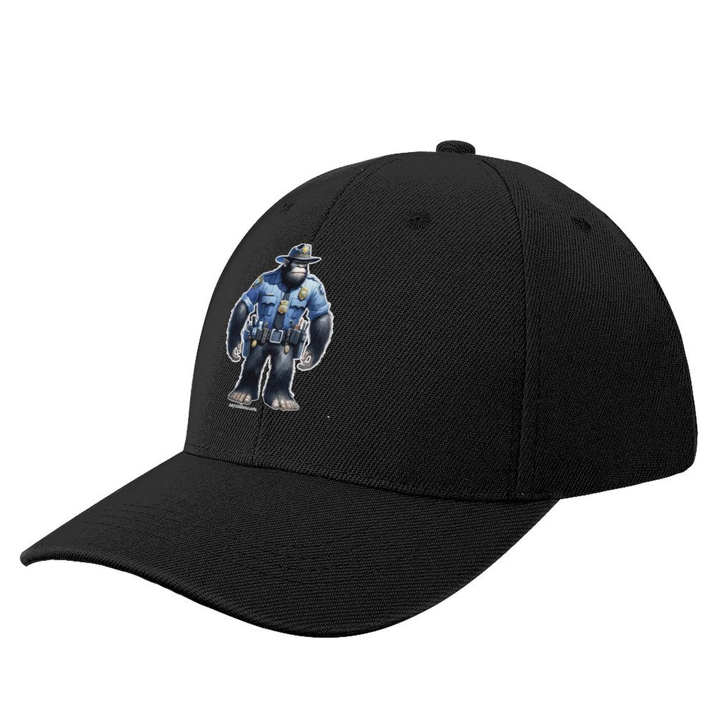Bigfoot, Sasquatch Police Officer - Polyester Baseball Cap